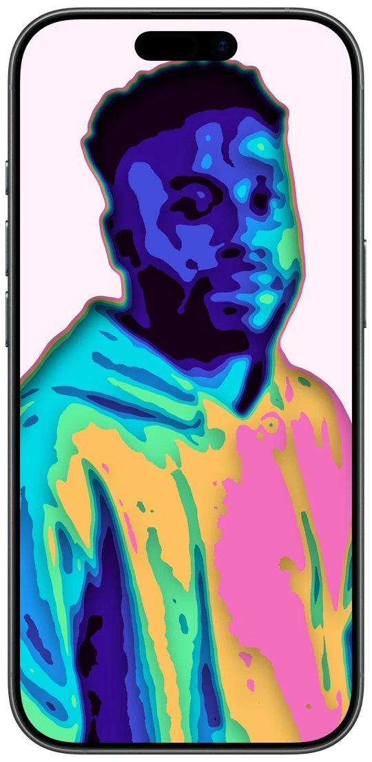 Photogenesis running on an iPhone
